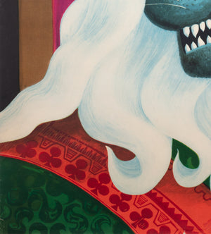 Cyrk Lion King 1975 Polish Circus Poster, Hilscher - detail