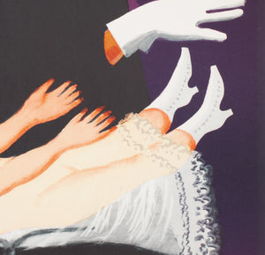 Cyrk Magician Levitatation 1975 Polish Circus Poster, Miedza-Tomaszewski - detail