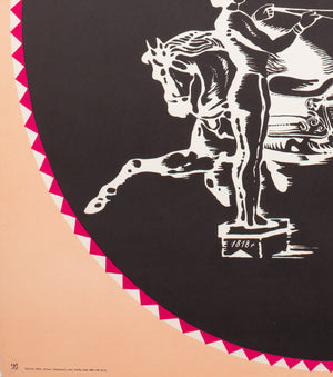 Cyrk Performing on Horseback 1970 Polish Circus Poster, Majewski - detail