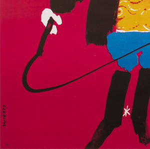 Cyrk Ringmaster Horse 1970s Polish Circus Poster, Waldemar Swierzy - detail