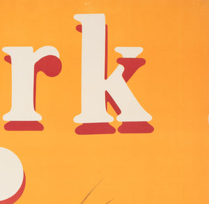 Cyrk Seal Face 1974 Polish Circus Poster, Jerzy Czerniawski