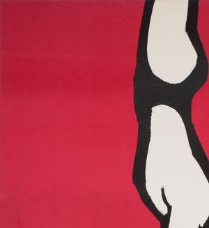 Cyrk Three Acrobats 1964 Polish Circus Poster, Gorka - detail