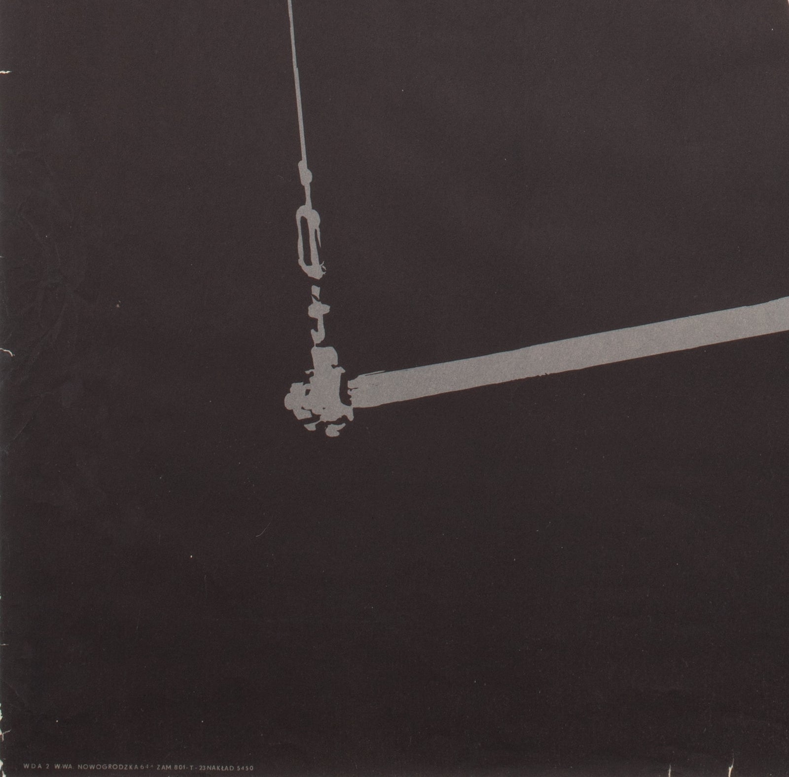 Cyrk Trapeze Aerialist 1967 Polish Circus Poster, Hilscher - detail