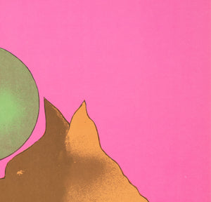 Cyrk Two Dogs Balancing Ball 1975 Polish Circus Poster, Jack Neugebauer - detail