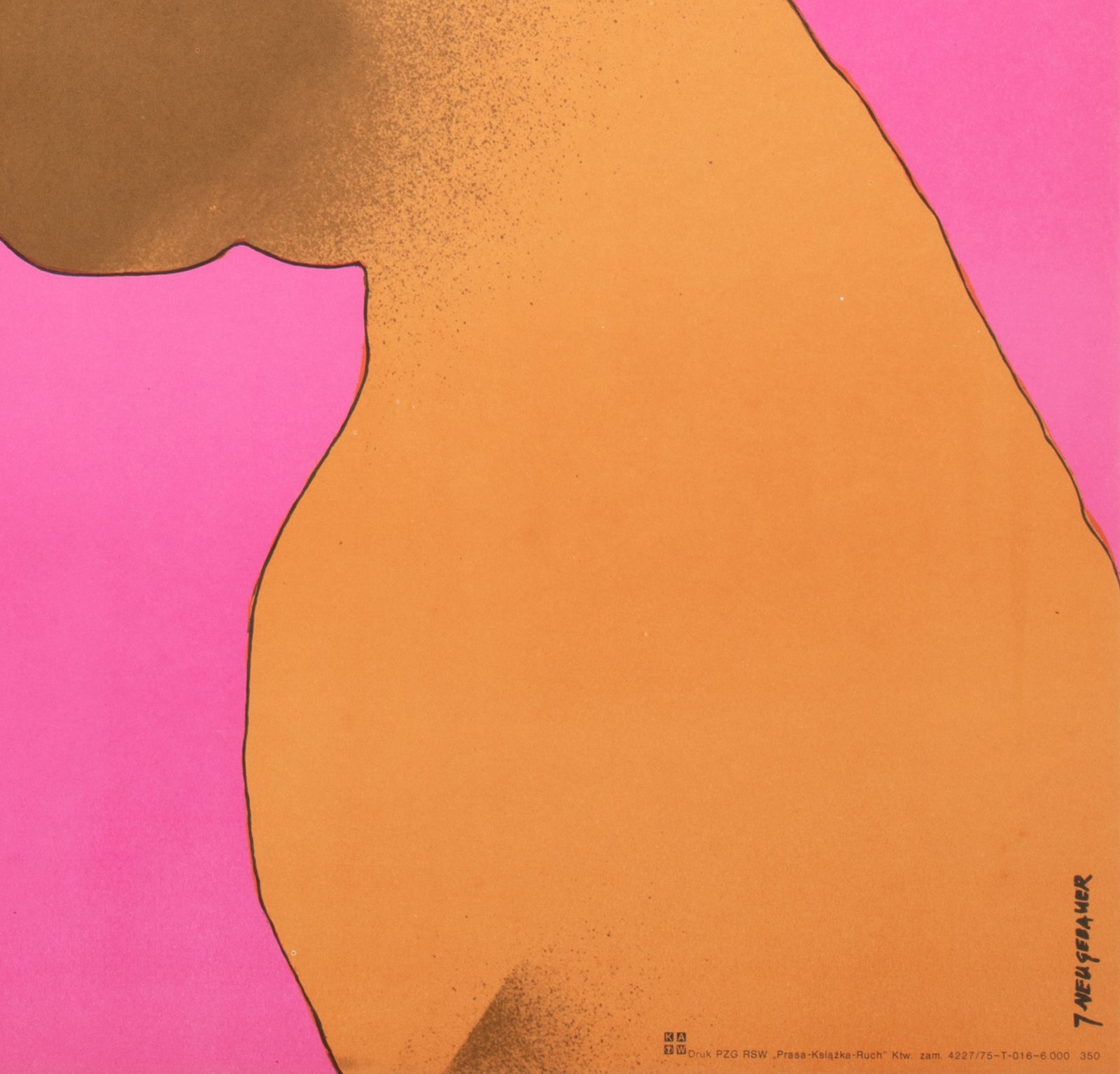 Cyrk Two Dogs Balancing Ball 1975 Polish Circus Poster, Jack Neugebauer