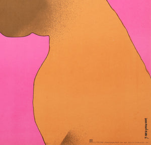 Cyrk Two Dogs Balancing Ball 1975 Polish Circus Poster, Jack Neugebauer