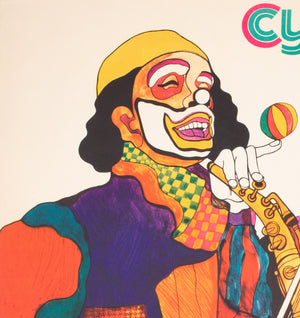 Cyrk Two Musical Clowns 1972 Polish Circus Poster, Stachurski - detail