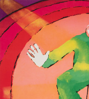 Unicycle Clown 1971 Polish CYRK Poster, Neugebauer - detail