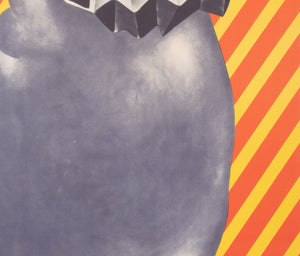 Cyrk Walrus Playing Accordion 1975 Polish Circus Poster, Zukowska - detail