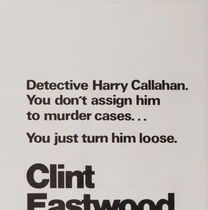 Dirty Harry 1971 UK Quad Film Poster