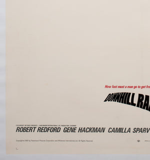 Downhill Racer 1969 US 1 Sheet Film Poster - detail
