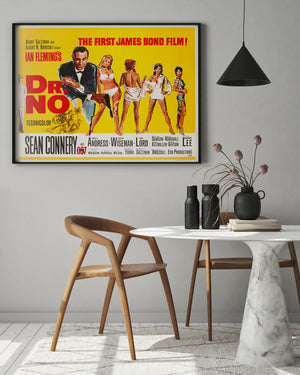 Dr No 1962 UK Quad Film Movie Poster, James Bond
