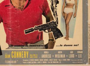 Dr No. 1963 Italian Photobusta Film Poster - detail