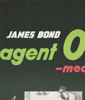 Dr No R1972 Swedish Film Poster, Aberg - detail