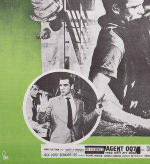 Dr No R1972 Swedish Film Poster, Aberg - detail