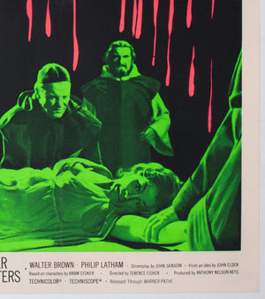 Dracula Prince of Darkness 1966 UK Quad Film Movie Poster, Tom Chantrell - detail