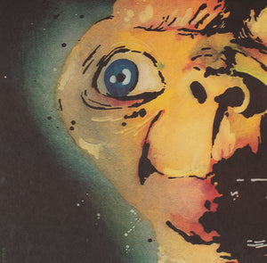 E.T. 1984 Polish Film Poster, Lakomski - detail