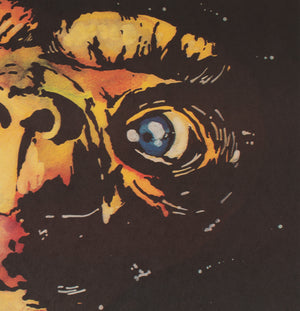 E.T. 1984 Polish Film Poster, Lakomski - detail