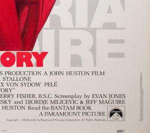 Escape to Victory 1981 US 30x40 Film Movie Poster - detail