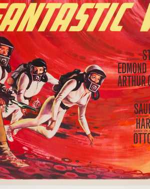 Fantastic Voyage 1966 UK Quad Film Movie Poster, Beauvais - detail