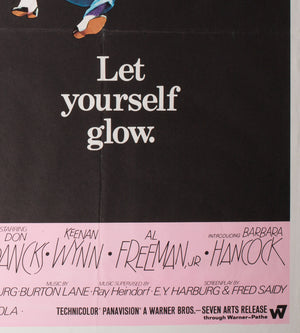 Finian's Rainbow 1968 UK Quad Film Poster, Chantrell - detail