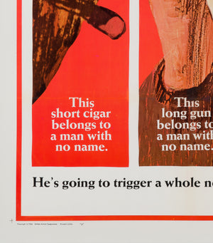 Fistful of Dollars 1967 US 1 Sheet Advance Style B Film Poster - detail