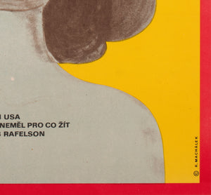 Five Easy Pieces 1973 Czech A1 Film Movie Poster, Machalek - detail