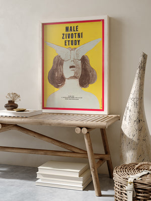 Five Easy Pieces 1973 Czech A3 Film Movie Poster, Karel Machalek