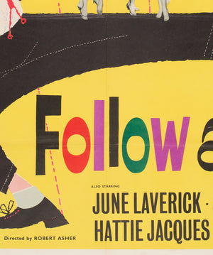 Follow a Star 1959 UK Quad Film Poster - detail
