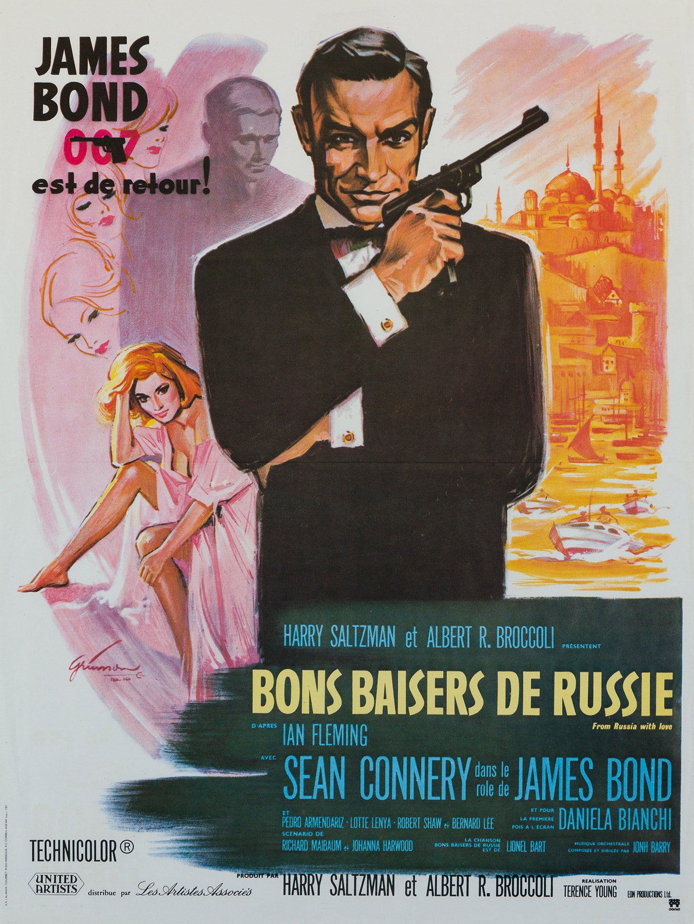 From Russia With Love R70s French Petite film movie poster
