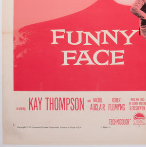 Funny Face 1957 US 1 Sheet Film Movie Poster, Pink - detail