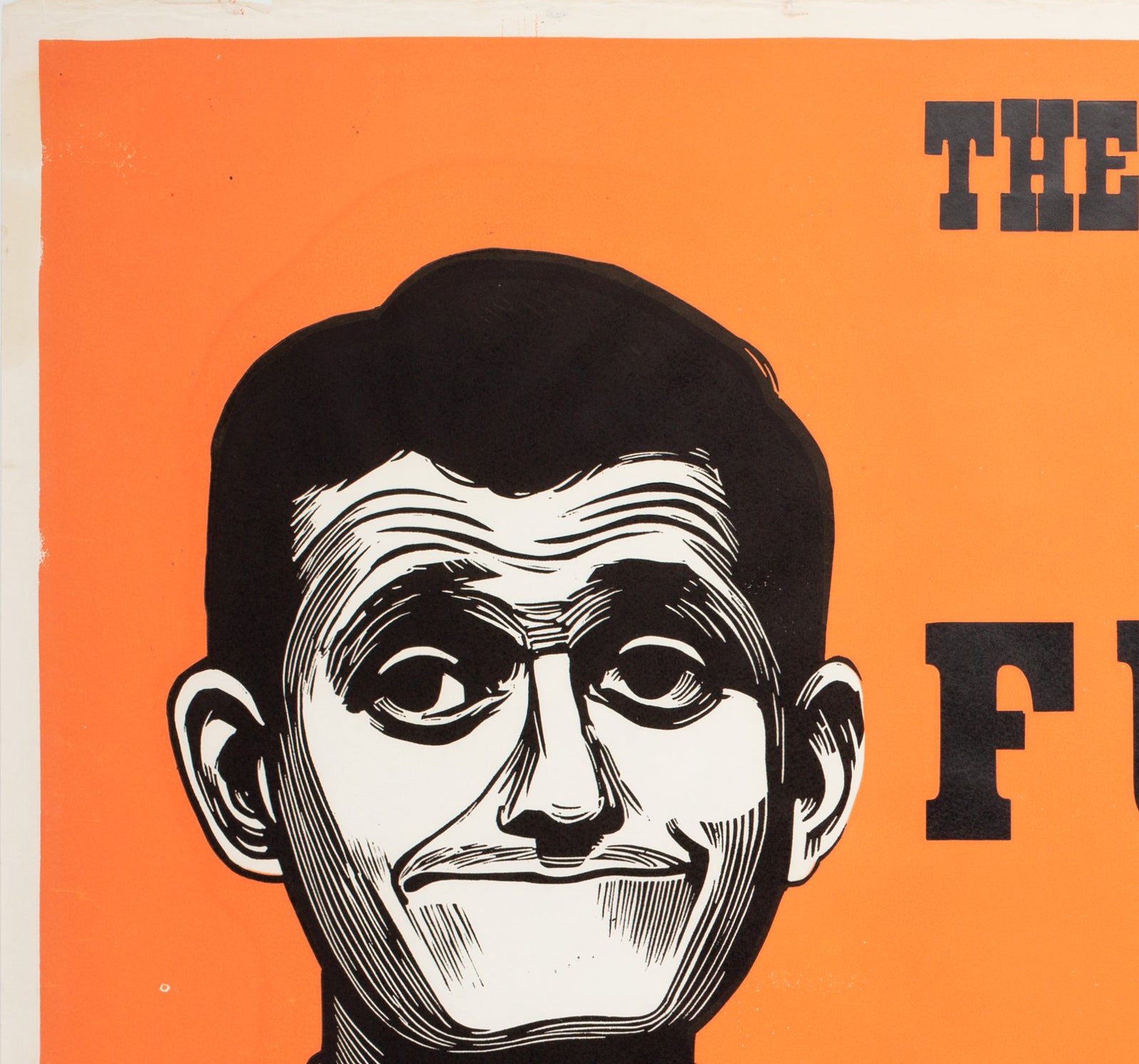 Funnyman 1968 Academy Cinema UK Quad Film Poster, Strausfeld - detail