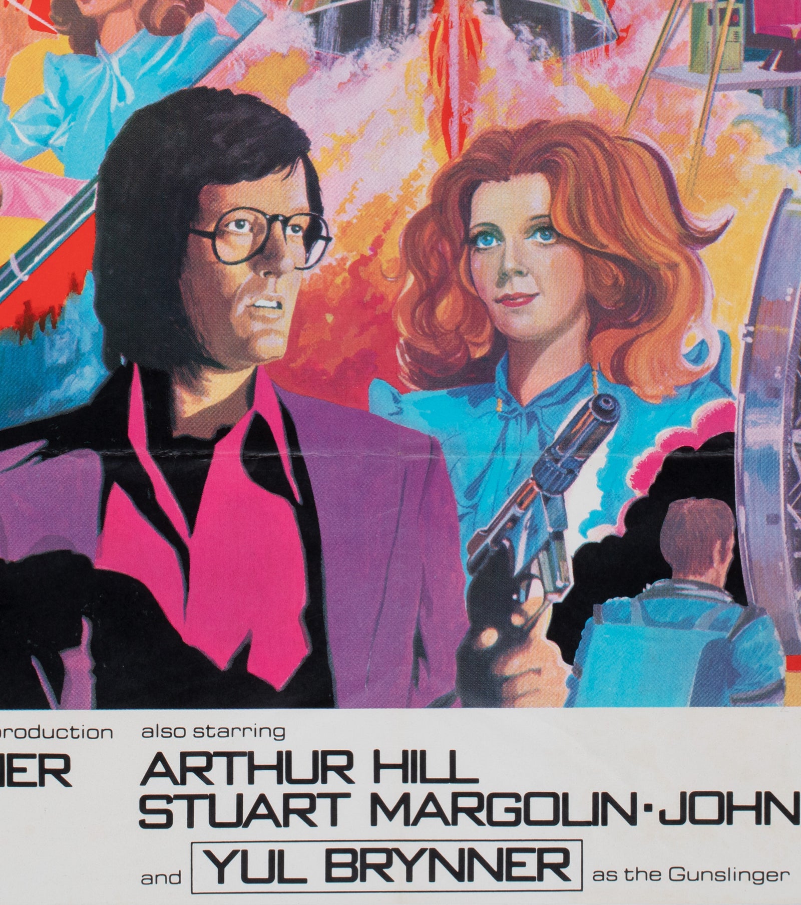 Futureworld 1976 UK Quad Film Movie Poster - detail