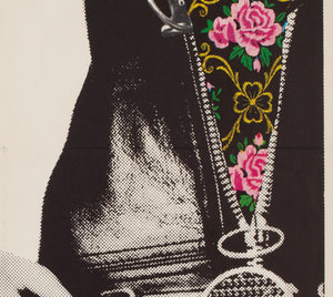 Girl on a Motorcycle 1968 Czech A1 Film Movie Poster, Stanislav Vajce - detail