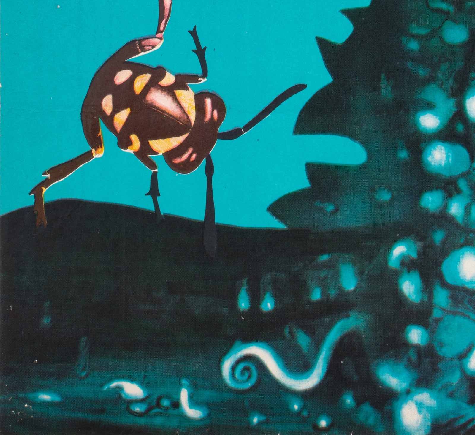 Godzilla vs Gigan 1977 Polish Film Poster, Romuald Socha - detail