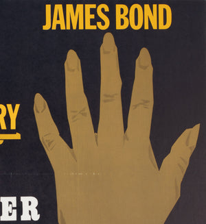 Goldfinger 1965 Swedish Film Poster, Aberg - detail