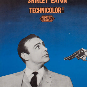 Goldfinger 1965 Swedish Film Poster, Aberg - detail