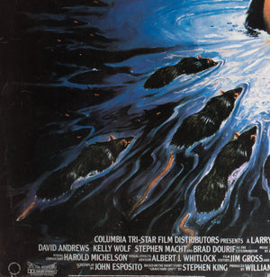 Graveyard Shift 1990 UK Quad - Signed by Vic Fair - detail