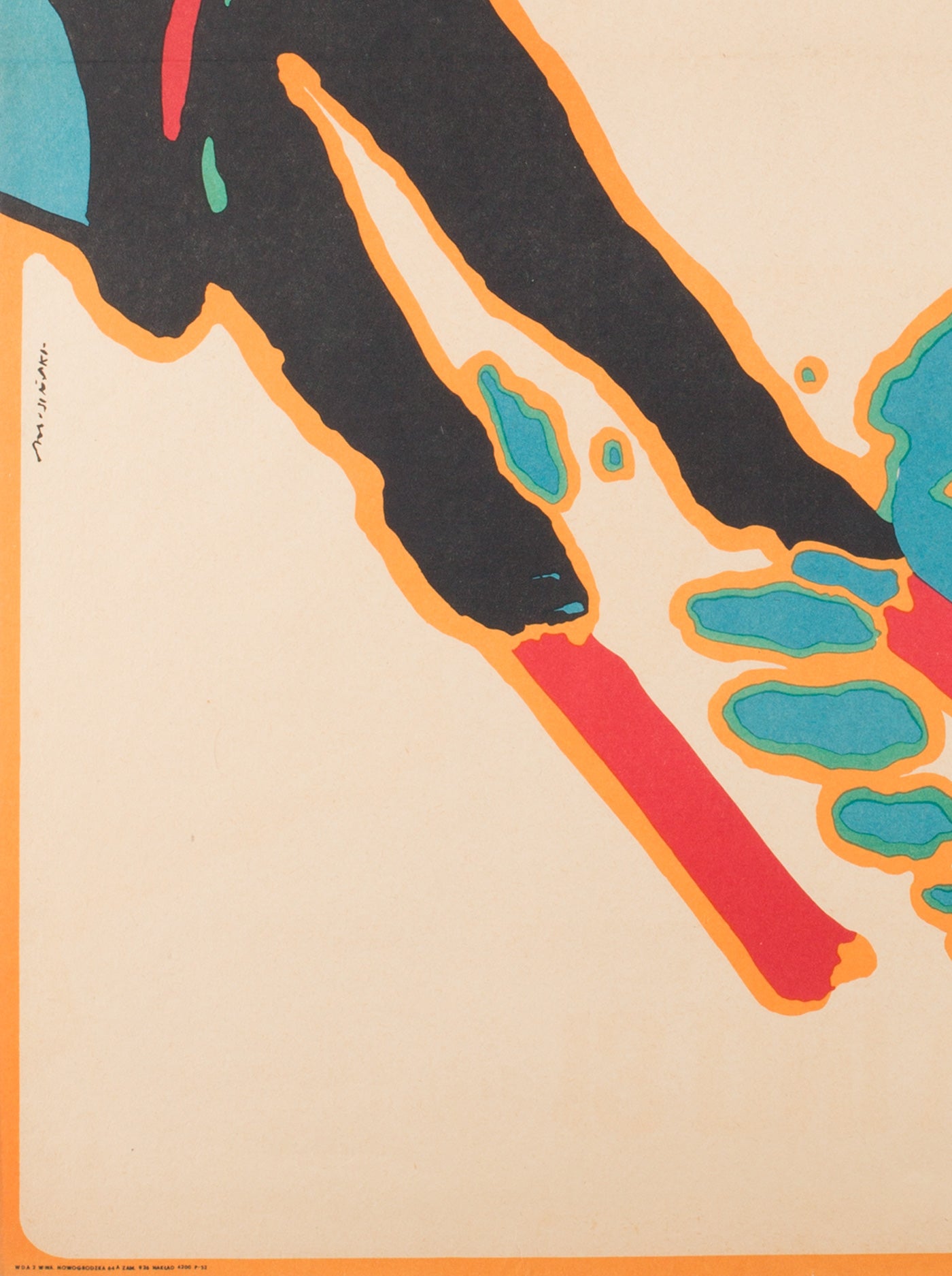 Grenoble 1968 Polish Film Poster - detail 1