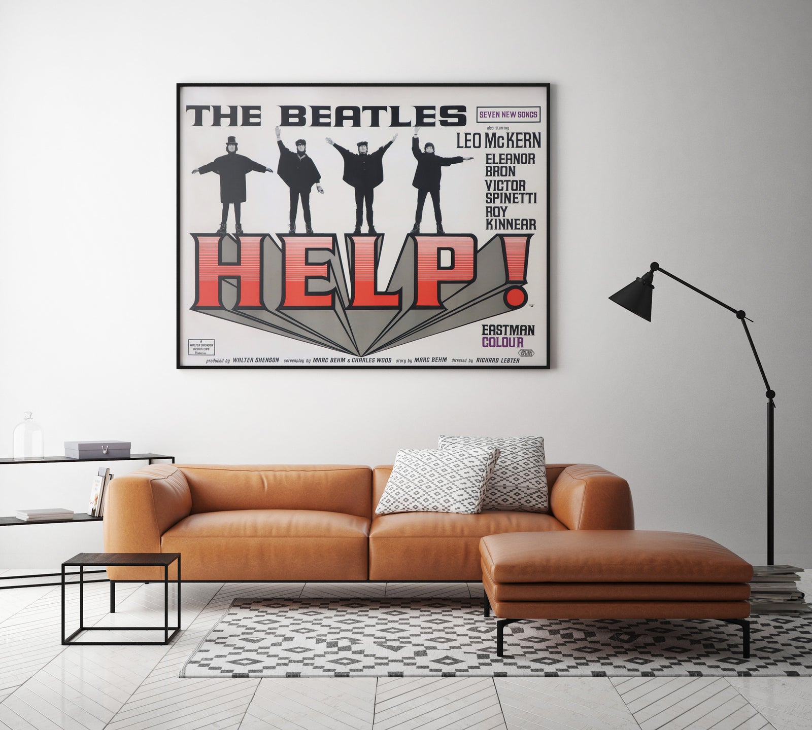Help! 1965 UK Quad Film Poster