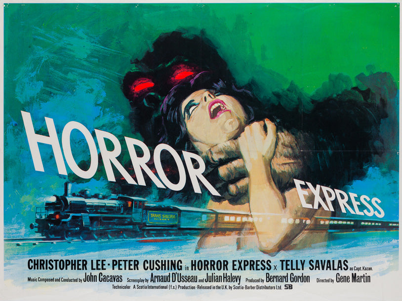 Horror Express 1972 UK Quad original film movie poster