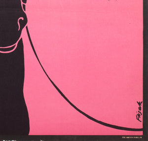 Horse of the Steppe 1979 Polish B1 Film Mive Poster, Flisak, Pink - detail