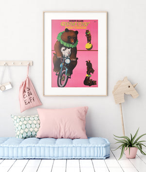 Hungarian CYRK Poster - 1967 Armenian Bears, Sandor