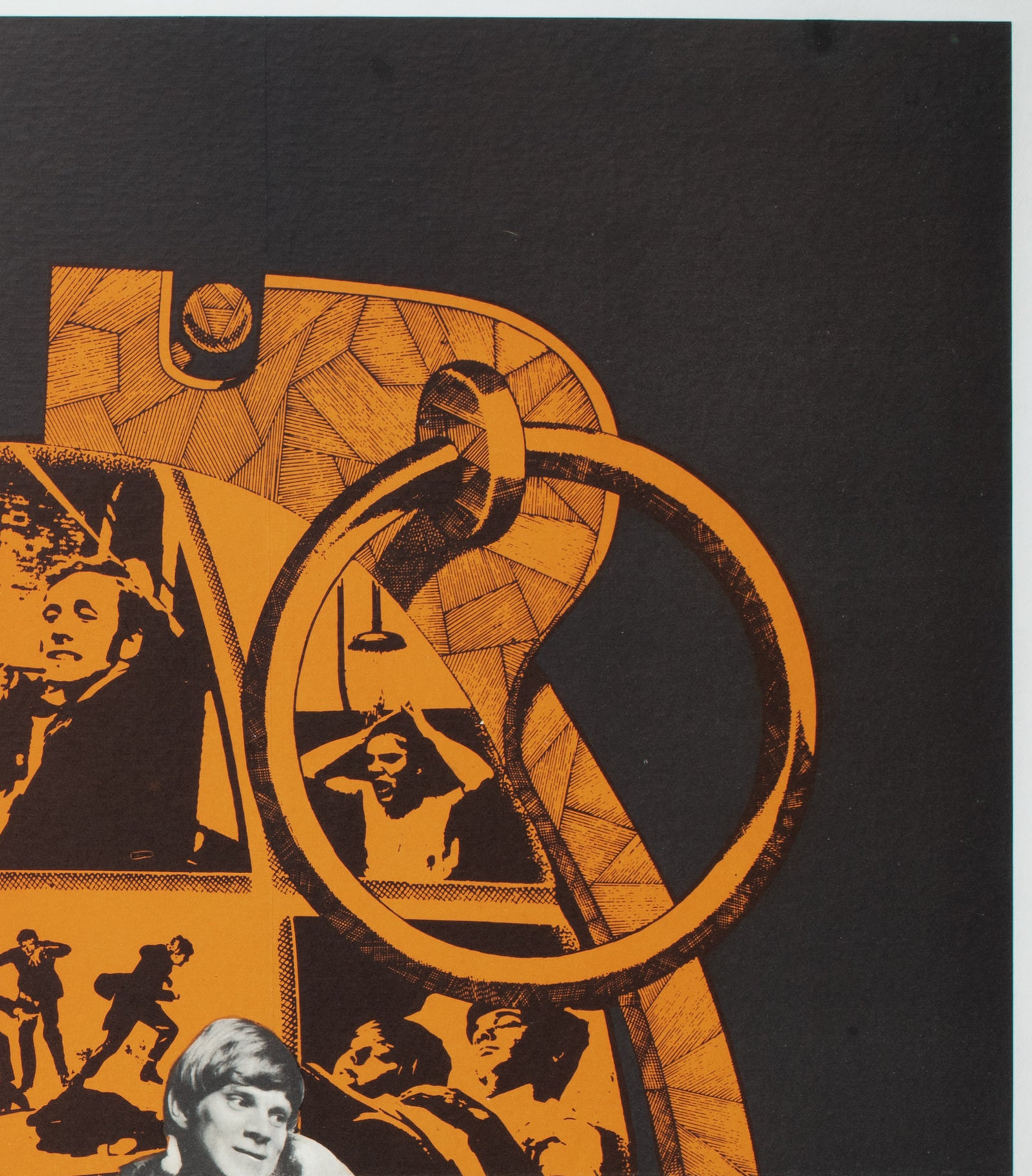 If 1968 UK Quad Film Movie Poster - detail