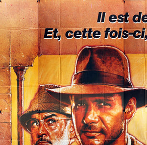 Indiana Jones and the Last Crusade 1989 French 8 Sheet Film Poster, Struzan