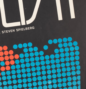 Jaws 1976 Czech A1 Film Movie Poster, Fischerova - detail