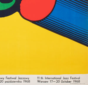 Jazz Jamboree 1968 Polish Music Festival Poster, Bronislaw Zelek - detail