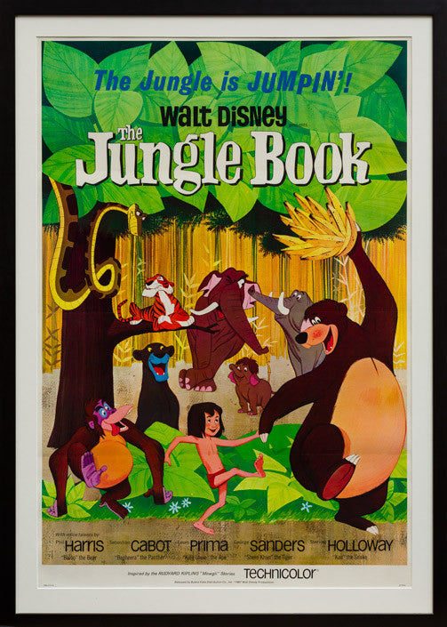 The Jungle Book 1967 original vintage US 1 sheet film movie poster