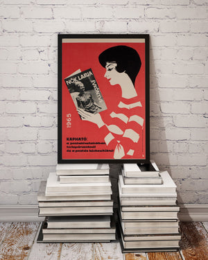 Hungarian Womens' Newspaper Yearbook Advertising poster 1964, Balogh