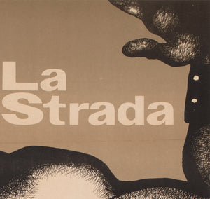 La Strada 1961 East German Film Movie Poster, Ebeling Hegewald - detail